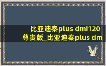 比亚迪秦plus dmi120尊贵版_比亚迪秦plus dmi120尊贵版充电